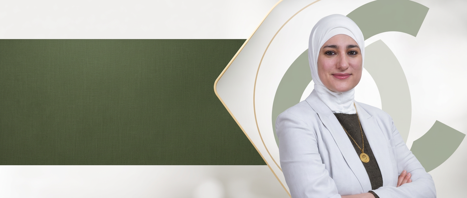 الدكتورة زهراء عقيل الأنصاري، اختصاص الطب النفسي، في صورة تعريفية للعيادة